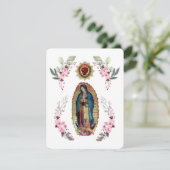 Carte Notre-Dame de Guadalupe, Nuestra Señora de Guadalu (Debout devant)