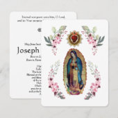 Carte Notre-Dame de Guadalupe, Nuestra Señora de Guadalu (Devant / Derrière)