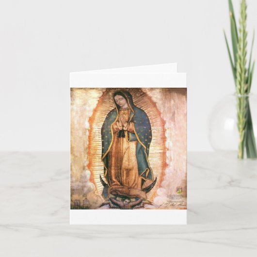 Carte Notre-Dame De Guadalupe Vintage (Devant)