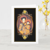 Carte Notre-Dame de la Chine Religieux catholique (Fleur jaune)