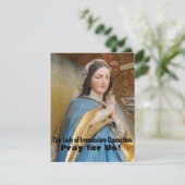 Carte Notre Dame de l'Immaculée Conception (Debout devant)