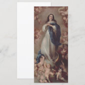 Carte Notre-Dame de l'Immaculée Conception Art (Devant / Derrière)