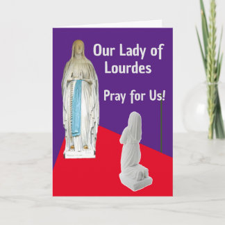 Carte Notre Dame de Lourdes