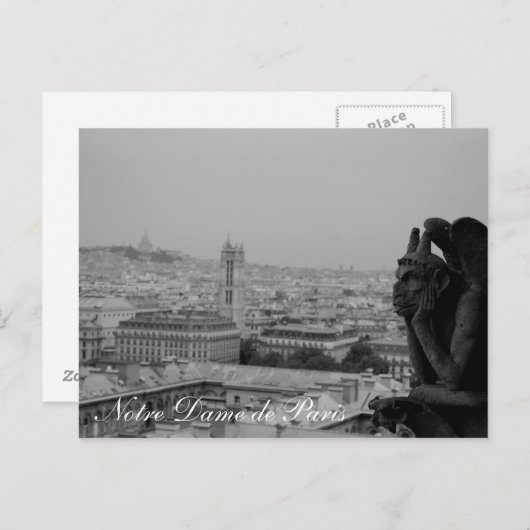 Carte Notre Dame de Paris (Devant / Derrière)