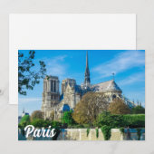 Carte Notre Dame de Paris en France (Devant / Derrière)
