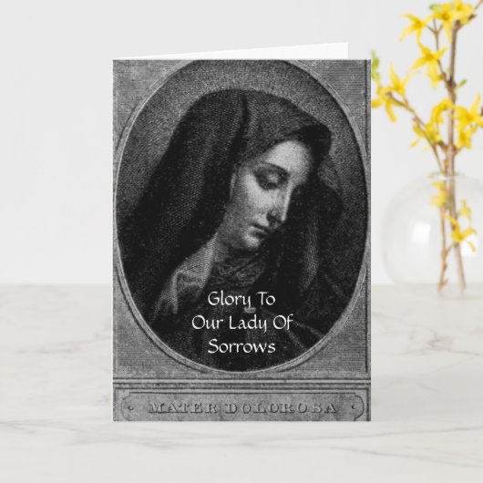 Carte Notre Dame des Douleurs (Fleur jaune)