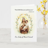 Carte Notre-Dame du Mont Carmel La Paix et les Bénédicti (Fleur jaune)