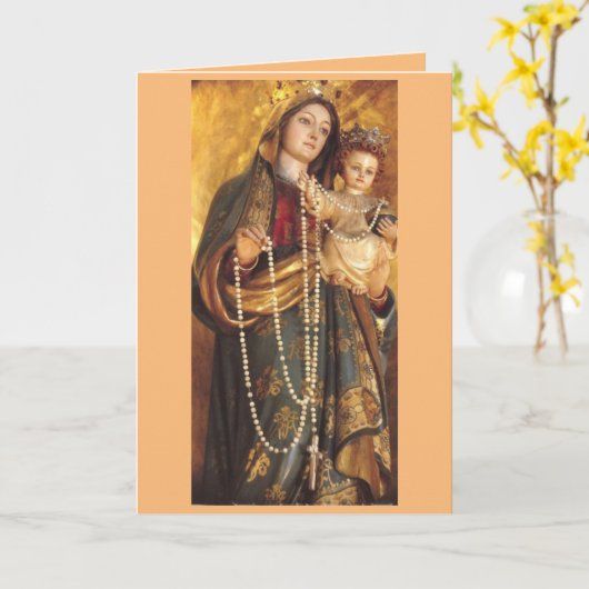 Carte Notre-Dame du Rosaire (Fleur jaune)