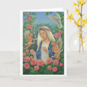 Carte 'Notre-Dame du Rosaire' par Jenny McLaughlin (Fleur jaune)