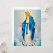 Carte Notre Dame Immaculée Conception (Devant/Arrière en situation)