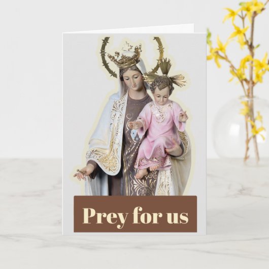 Carte Notre Dame Mont Carmel (Fleur jaune)