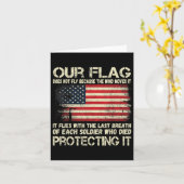 Carte Notre Drapeau - Souffle De Chaque Soldat Drapeau A (Fleur jaune)