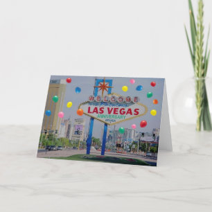 Carte Notre Fabulous Las Vegas Anniversaire Card
