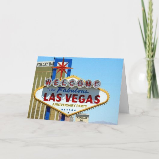 Carte Notre Fabulous Las Vegas Anniversaire Card (Devant)