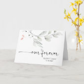 Carte Notre Forever commence aujourd'hui Mariée et Maria (Fleur jaune)
