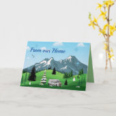 Carte Notre fourgonnette à vous (Fleur jaune)