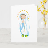 Carte Notre Madame de Lourdes (Fleur jaune)