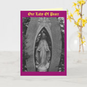 Carte Notre Madame Of Peace (Fleur jaune)