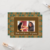 Carte Notre Maison À Votre Bon thanksgiving (Devant/Arrière en situation)