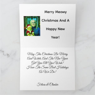 Carte Notre meilleur Noël personnalisé, Photo de chat