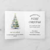 Carte Notre nouvel arbre de Noël (Intérieur)