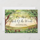 Carte Notre nouvelle maison dans le quartier, nouvelle a (Devant)