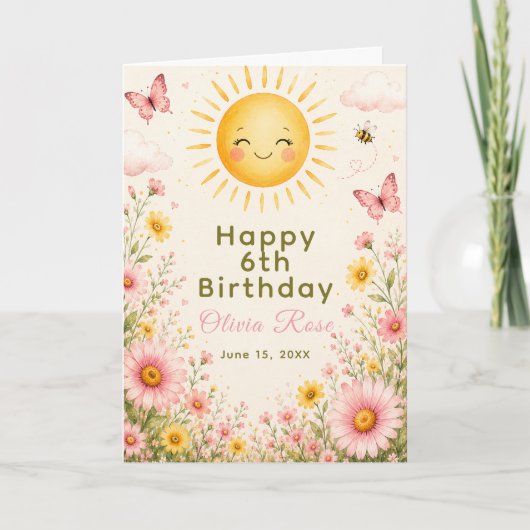 Carte Notre Petit Rayon de Soleil (Devant)