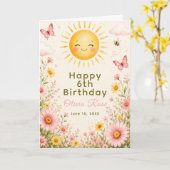 Carte Notre Petit Rayon de Soleil (Fleur jaune)