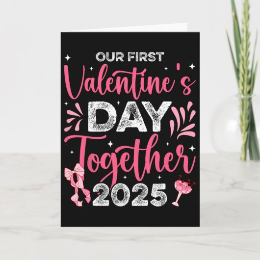 Carte Notre premier jour de la Saint-Valentin ensemble 2 (Devant)