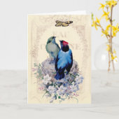 Carte Notre premier joyeux anniversaire à la maison (Fleur jaune)