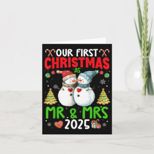 Carte Notre Premier Noël En Tant Que M. & Mme 2025 C