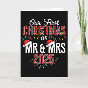 Carte Notre Premier Noël En Tant Que Monsieur Et Madame