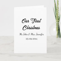 Notre premier Noël, M. et Mme, nom du couple date