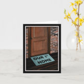 Carte notre premier tapis de porte à domicile (Fleur jaune)