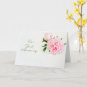 Carte Notre première (Fleur jaune)