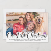 Carte Notre première photo unique de Noël (Devant)