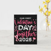 Carte Notre première Saint Valentin Ensemble 2025 Husbyn (Fleur jaune)
