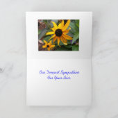 Carte Notre profonde sympathie (Intérieur)