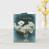 Carte Notre Sympathie : Fleurs de Dogwood grandes et pet (Fleur jaune)