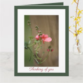 Carte Notre sympathie la plus profonde (Fleur jaune)