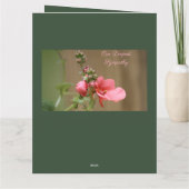 Carte Notre sympathie la plus profonde (Dos)