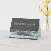 Carte Notre sympathie la plus profonde (Fleur jaune)