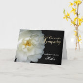 Carte Notre sympathie sincère (Fleur jaune)