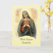 Carte Notre triste Mère Marie (Fleur jaune)