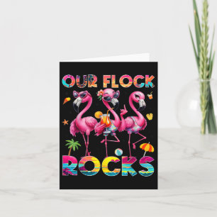 Carte Notre troupe assure Flamingo Vacances d'été Famill