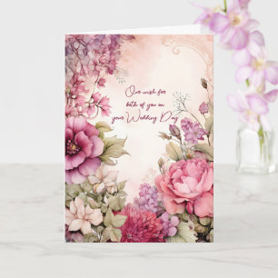 Carte Notre vœu pour vous deux le jour de votre mariage