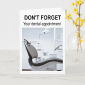 Carte N'oublie pas ton rendez-vous dentaire. (Fleur jaune)