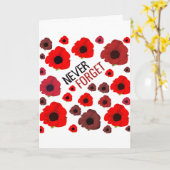 Carte N'oubliez jamais, Fleur de Pavot (Fleur jaune)