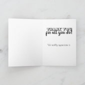 Carte N'Oubliez Jamais La Différence Appréciation (Intérieur)