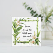 Carte N'oubliez jamais la différence que vous faites (Debout devant)